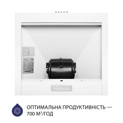 Вытяжка MINOLA HK 5214 WH 700 LED - 6 фото