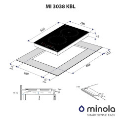 Варочная поверхность MINOLA MI 3038 KBL - 9 фото