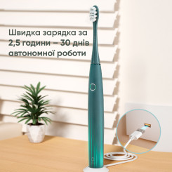 Зубна щітка XIAOMI Oclean Air 2T Green - 8 фото