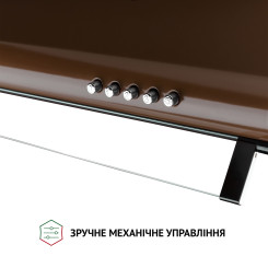 Витяжка PERFELLI PL 6144 Dark BR LED - 5 фото