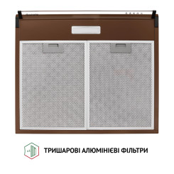 Вытяжка PERFELLI PL 6144 Dark BR LED - 7 фото