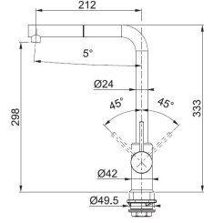 Кухонний змішувач FRANKE Sirius хром 115.0668.280 - 3 фото