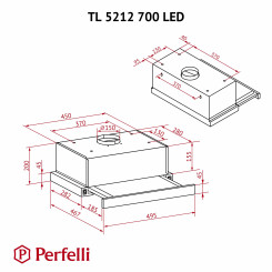 Витяжка PERFELLI TL 5212 I 700 LED - 12 фото