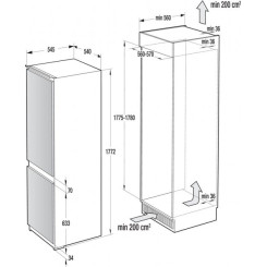 Встраиваемый холодильник GORENJE NRKI418FE0 - 2 фото