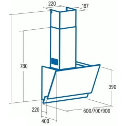 Вытяжка CATA JUNO 600 XGWH - 2 фото