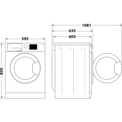 Пральна машина WHIRLPOOL FFB11469BCVUA - 2 фото