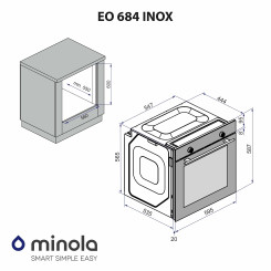 Духова шафа MINOLA EO 684 INOX - 2 фото