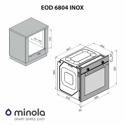 Духовой шкаф MINOLA EOD 6804 INOX