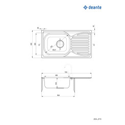 Кухонна мийка DEANTE ZEN_0113 - 4 фото