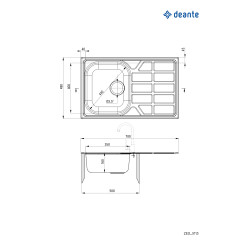 Кухонна мийка DEANTE ZEO_0113 - 4 фото