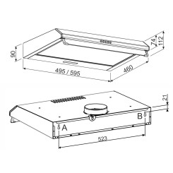 Витяжка JANTAR PHT I LED 50 BR