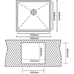 Кухонная мойка INTERLINE  ELEGANT Under Sateen - 2 фото