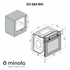 Духовой шкаф MINOLA EO 684 WH - 2 фото