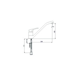 Кухонний змішувач INTERLINE  Prima old white - 2 фото