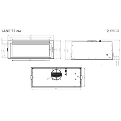 Витяжка ELICA LANE BL MAT/A/72 - 2 фото