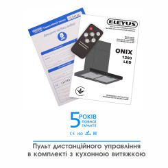 Вытяжка ELEYUS ONIX 1200 LED 60 IS+BL