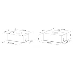 Вытяжка ELEYUS INTEGRA 800 LED 52 WH - 18 фото