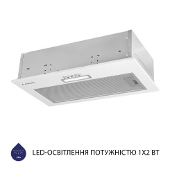 Вытяжка MINOLA HBI 5025 WH LED - 3 фото