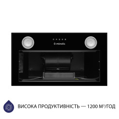 Вытяжка MINOLA HBI 5722 BL 1200 LED - 5 фото