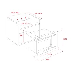 Встраиваемая микроволновая печь TEKA MWE 255 FI - 2 фото