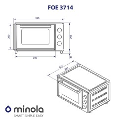 Електропіч MINOLA FOE 3714 GR - 13 фото