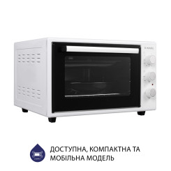 Електропіч MINOLA FOE 3714 WH - 2 фото