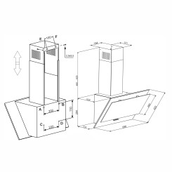 Вытяжка ELEYUS ACCENT 1000 LED 60 BL - 14 фото