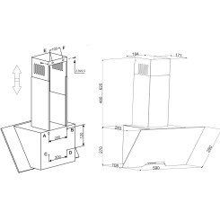 Вытяжка ELEYUS SPECTRA 700 LED 60 BL - 14 фото