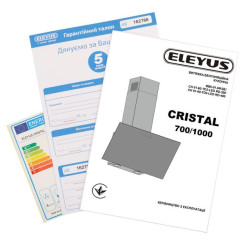 Вытяжка ELEYUS CRISTAL 700 LED 60 BL - 14 фото