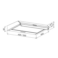 Вытяжка JANTAR ST I LED 50 BR - 10 фото