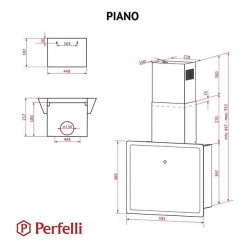 Витяжка PERFELLI PIANO BIANCA - 11 фото