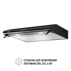 Витяжка PERFELLI PL 6042 BL LED - 3 фото