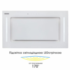 Витяжка ELEYUS GEMINI 700 LED 52 WH - 6 фото