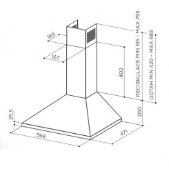 Витяжка FABER VALUE PB BK A90 (320.0557.544) - 3 фото