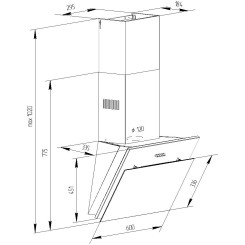 Витяжка PYRAMIDA NR MG 60 M BL - 2 фото