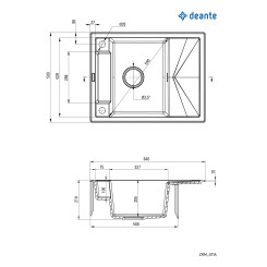 Кухонная мойка DEANTE MAGNETIC ZRM_S11A - 2 фото