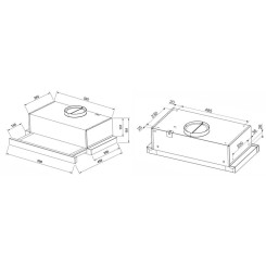 Вытяжка JANTAR TLT 1000 LED 60 BL - 11 фото