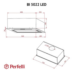 Вытяжка PERFELLI BI 5022 BL LED - 11 фото