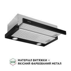 Вытяжка PERFELLI TL 6622 BL 1000 LED - 3 фото