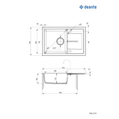 Кухонна мийка DEANTE Leda ZRD 2113 - 3 фото