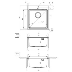 Кухонная мойка DEANTE Olfato ZPO 010A - 4 фото