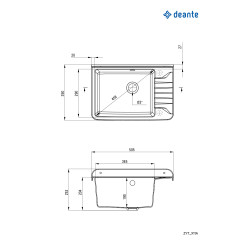 Кухонная мойка DEANTE ZYT 211A - 2 фото