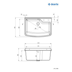 Кухонна мийка DEANTE ZYT 310B - 2 фото