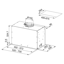 Вытяжка FRANKE BOX FLUSH EVO FBFE XS A52 (305.0665.359) - 2 фото