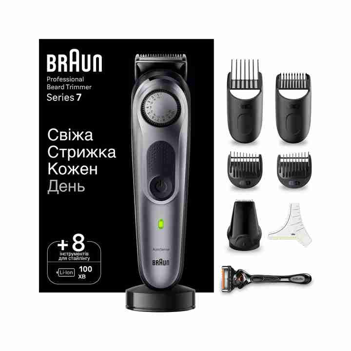 Машинка для стрижки BRAUN BT7420 BEARDTRIMMER - 1 фото