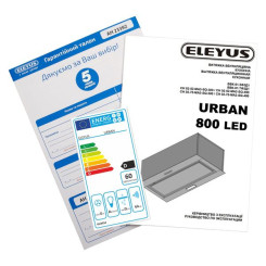 Вытяжка ELEYUS URBAN 800 LED 52 WH - 11 фото