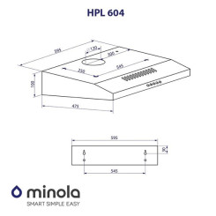 Вытяжка MINOLA HPL 604 WH - 9 фото