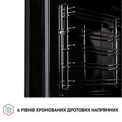 Духовой шкаф PERFELLI DIAMOND 6M8L INOX - 6 фото