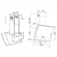 Вытяжка ELEYUS PRIMA 1200 LED 60 BL - 15 фото