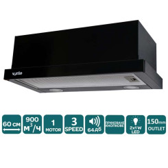 Вытяжка VENTOLUX GARDA 60 BG (900) LED - 3 фото